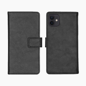 Bookcase noir pour iPhone 12 Mini