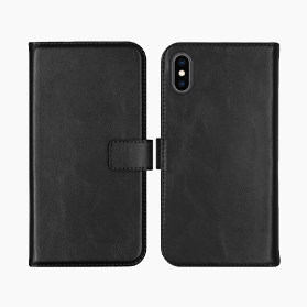 Bookcase noir pour iPhone X / XS
                            