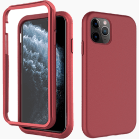 iPhone 11 Pro verre trempé & coque rouge