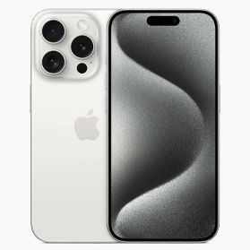 iPhone 15 Pro 128GB Titanium Wit (eSIM)
