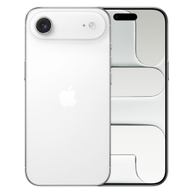 iPhone Air wolkwit, voor- en achterkant