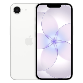 iPhone 17e wit, voor- en achterkant