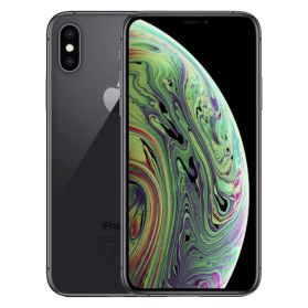 iPhone XS Max spacegrijs, voor- en achterkant                            