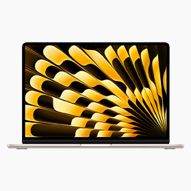 MacBook Air 15 pouces 3,49 GHz M2 8 cœurs 8 Go RAM 256 Go Lumière stellaire (2023)