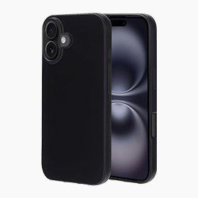 Zwarte beschermhoes iPhone 16