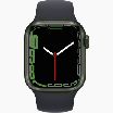 Apple Watch Series 7 45 mm reconditionnée en aluminium vert, Wi‑Fi, avec bracelet sport vert