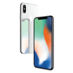 iPhone X zilver, schuin aanzicht van voor- en achterkant                            