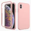 iPhone X/XS screenprotector & hoes roze
