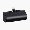 Zwarte Mini Powerbank (4800 mAh) geschikt voor lightning         