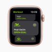 Apple Watch SE 2020 40 mm en aluminium doré reconditionnée, Wi‑Fi, avec bracelet sport blanc antique