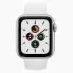 Apple Watch SE 2020 reconditionnée 40 mm en aluminium argenté 4G avec bracelet sport blanc