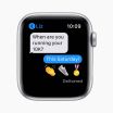 Reconditionnée Apple Watch SE 2020 40 mm aluminium argenté Wi‑Fi avec bracelet sport blanc