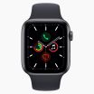 Apple Watch SE 2020 44 mm en aluminium noir Wi‑Fi avec bracelet sport noir