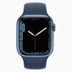Apple Watch Series 7 reconditionnée 41 mm, boîtier en aluminium bleu, 4G, avec bracelet sport bleu