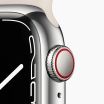 Apple Watch Series 7 reconditionnée 45 mm aluminium argenté Wi‑Fi avec bracelet sport blanc