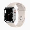 Apple Watch Series 7 reconditionnée 45 mm en aluminium argenté 4G avec bracelet sport blanc