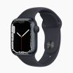 Refurbished Apple Watch Series 7 45mm aluminium zwart wifi met zwart sportbandje                            