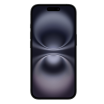 iPhone 16 zwart, voorkant met scherm                            