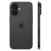 iPhone 16 zwart, achterkant met dubbele camera en zijkant                            