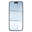 iPhone Air hemelsblauw, voorkant met scherm                            