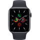 Reconditionnée Apple Watch SE 2020 40 mm en aluminium noir Wi‑Fi avec bracelet sport noir