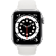 Apple Watch Series 6 reconditionnée 40 mm aluminium argenté Wi‑Fi avec bracelet sport blanc