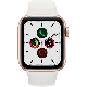 Apple Watch SE 2020 reconditionnée 44 mm aluminium doré Wi‑Fi avec bracelet sport blanc