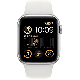 Apple Watch SE 2022 reconditionnée 40 mm en aluminium argenté Wi‑Fi avec bracelet sport blanc