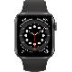 Apple Watch Series 6 reconditionnée 40 mm aluminium noir Wi‑Fi avec bracelet sport noir