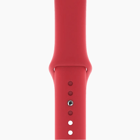 Apple Watch 44mm rood sportbandje