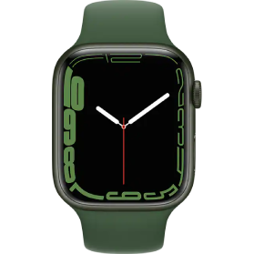 Refurbished Apple Watch Series 7 41mm aluminium groen 4G met zwart sportbandje                            
                                                        
                                                        