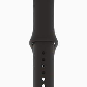 Bracelet sport noir Apple Watch 44mm
                            