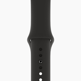 Bracelet sport noir Apple Watch 44mm
                            