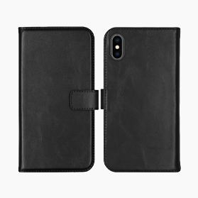 Bookcase noir pour iPhone X / XS
                            