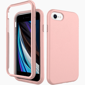 iPhone 7-8-SE2020 screenprotector & hoes roze