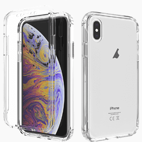 iPhone X/XS verre trempé & coque transparent