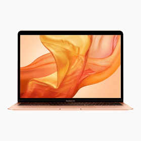 Refurbished MacBook Air 13 Inch 1.6GHZ i5 256GB 16GB RAM Goud (2019)                   