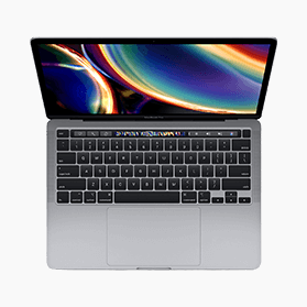 Refurbished MacBook Pro 13 inch 2.0GHz i5 16GB 256GB Space Grey (2020)                            