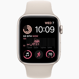 Apple Watch SE 2022 40 mm aluminium or wifi avec bracelet sport rose
                            