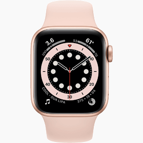 Apple Watch Series 6 40 mm aluminium or wifi reconditionné avec bracelet sport blanc antique                                      