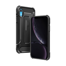 Anti Burst étui noir pour iPhone XR