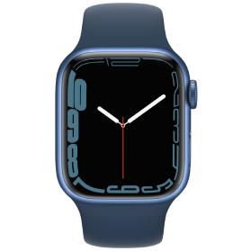 Apple Watch Series 7 45mm aluminium blauw wifi met blauw sportbandje