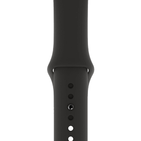 Apple Watch 44mm zwart sportbandje