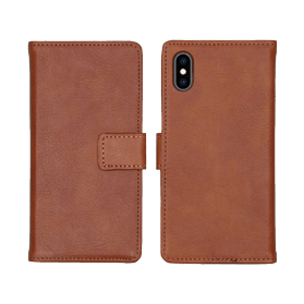 Bookcase marron pour iPhone X/XS