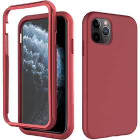 iPhone 11 Pro verre trempé & coque rouge