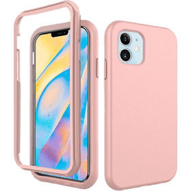 iPhone 12 Mini screenprotector & hoes roze