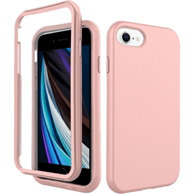 iPhone 7/8/SE2020/SE2022 verre trempé & coque rose