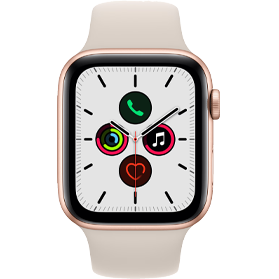 Apple Watch SE 2020 40 mm aluminium or wifi avec bracelet sport blanc antique