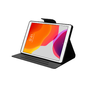 Zwarte vouwbare hoes voor iPad 2019/2020/2021 (10.2 inch) 