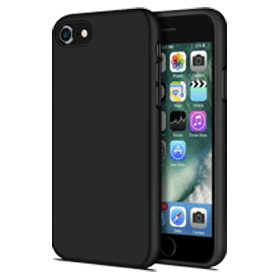 Beschermhoes voor iPhone 8/SE 2020/SE 2022 (Zwart)